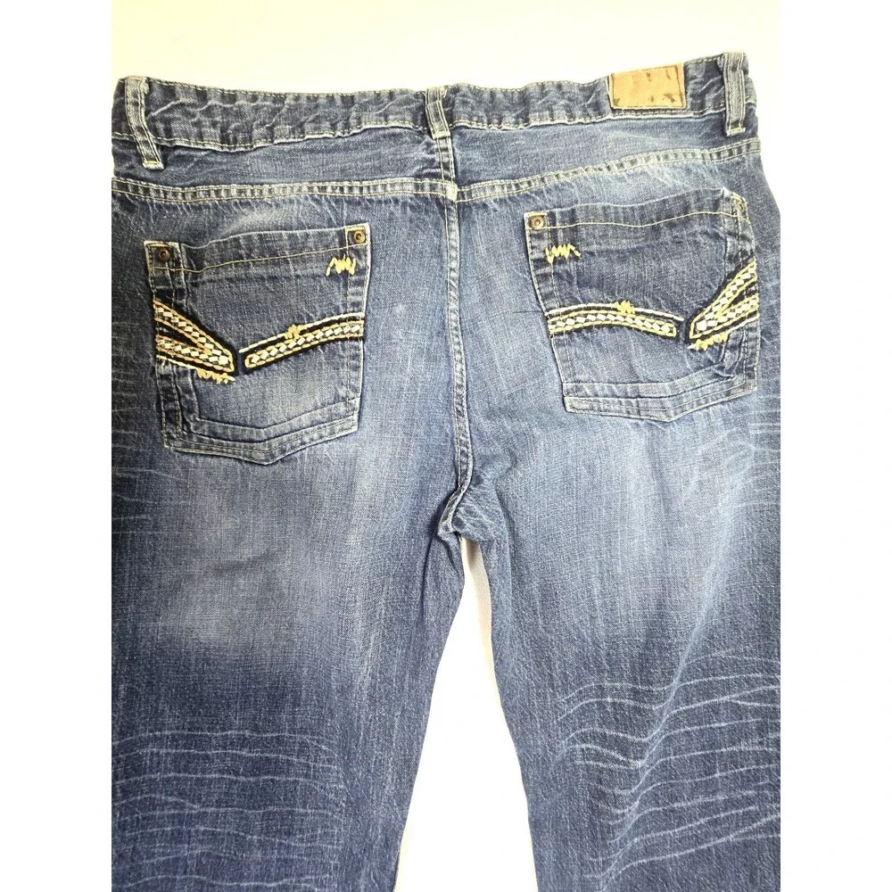 Carbon Jeans Mens  Blue 36x32 Denim Straight Jeans. They Do  Not Measure Tag Sz